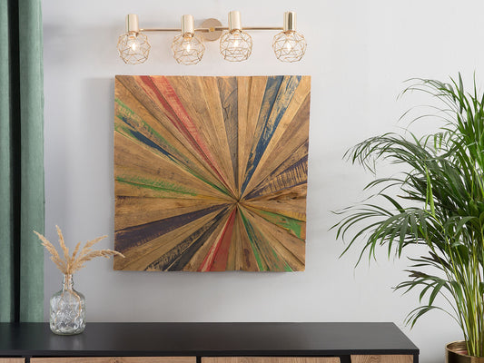 Wandobjekt CANCUN Holz 70 cm Braun