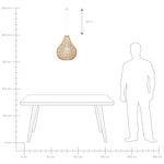 Hängelampe MOLOPO Papier Sandbeige