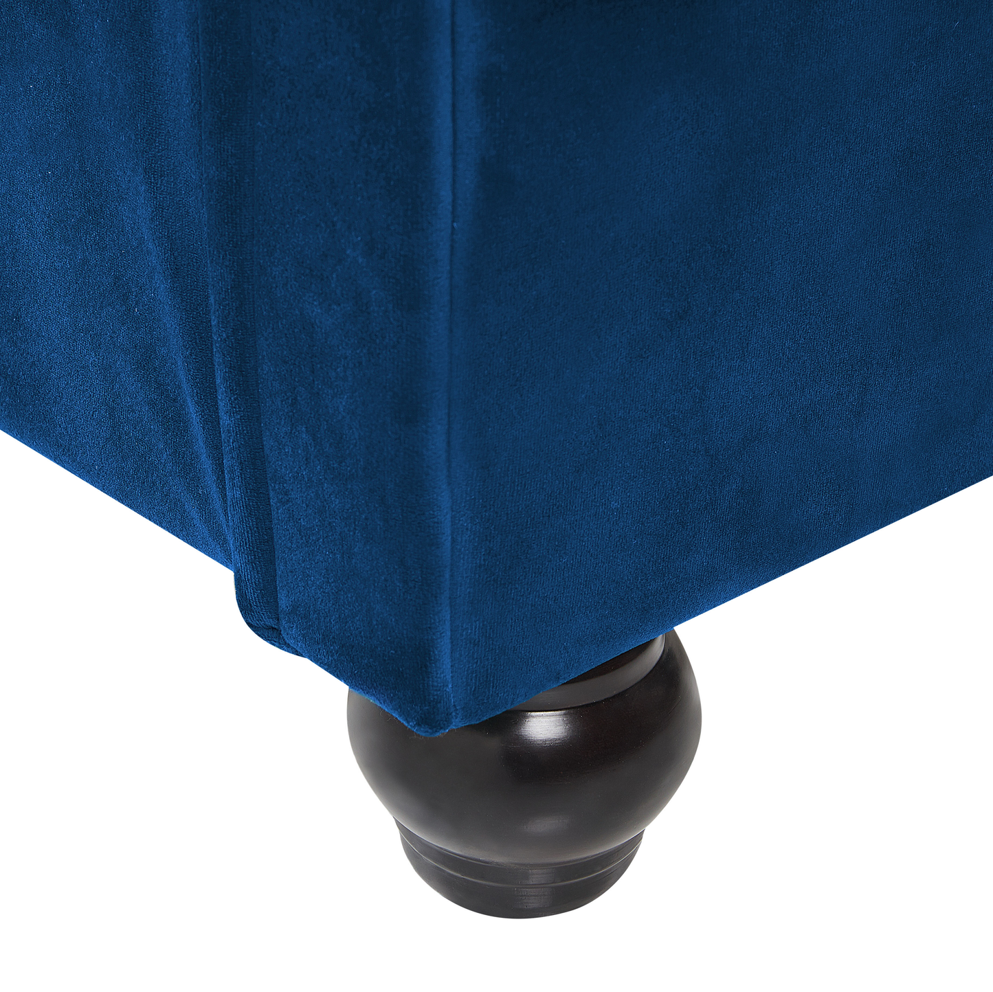 Bett mit Lattenrost Samtstoff AVALLON 180 x 200 cm Marineblau