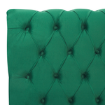 Bett mit Lattenrost Samtstoff AVALLON 160 x 200 cm Smaragdgrün