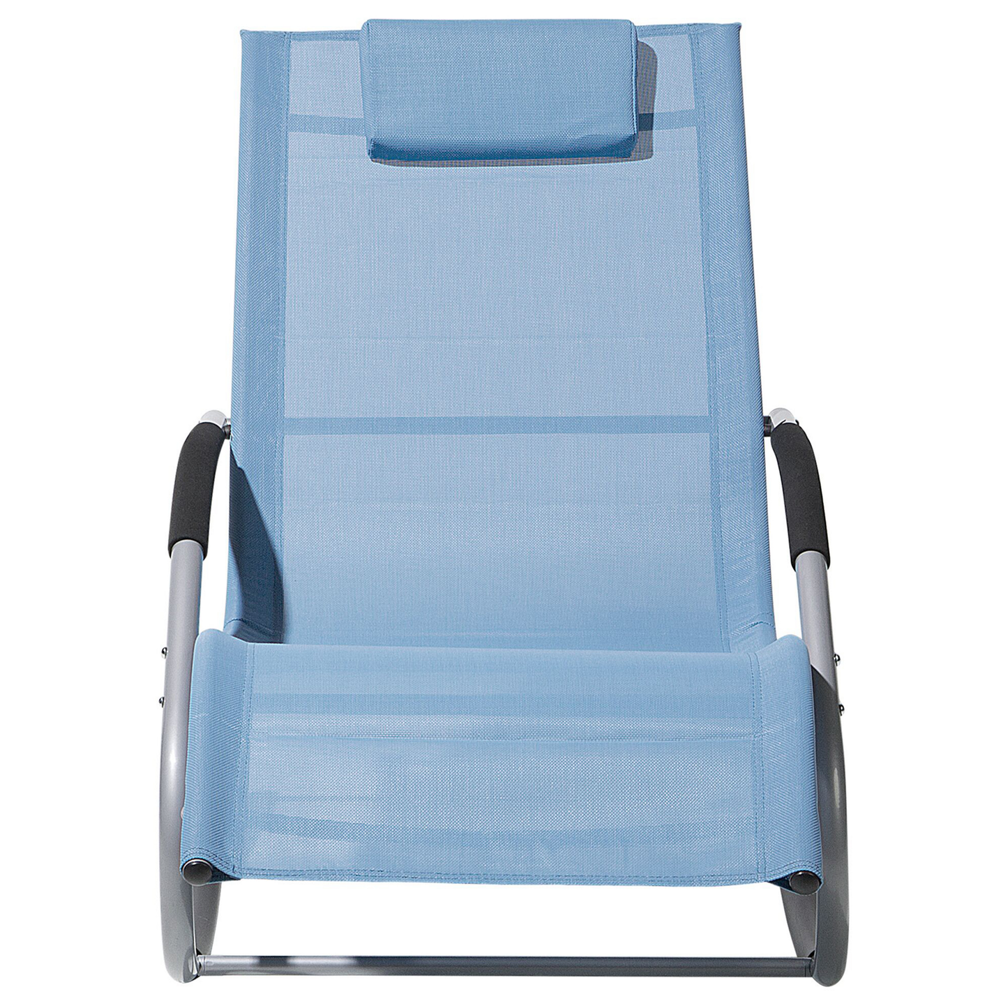 Gartenliege blau Textil Schaukelfunktion CARANO