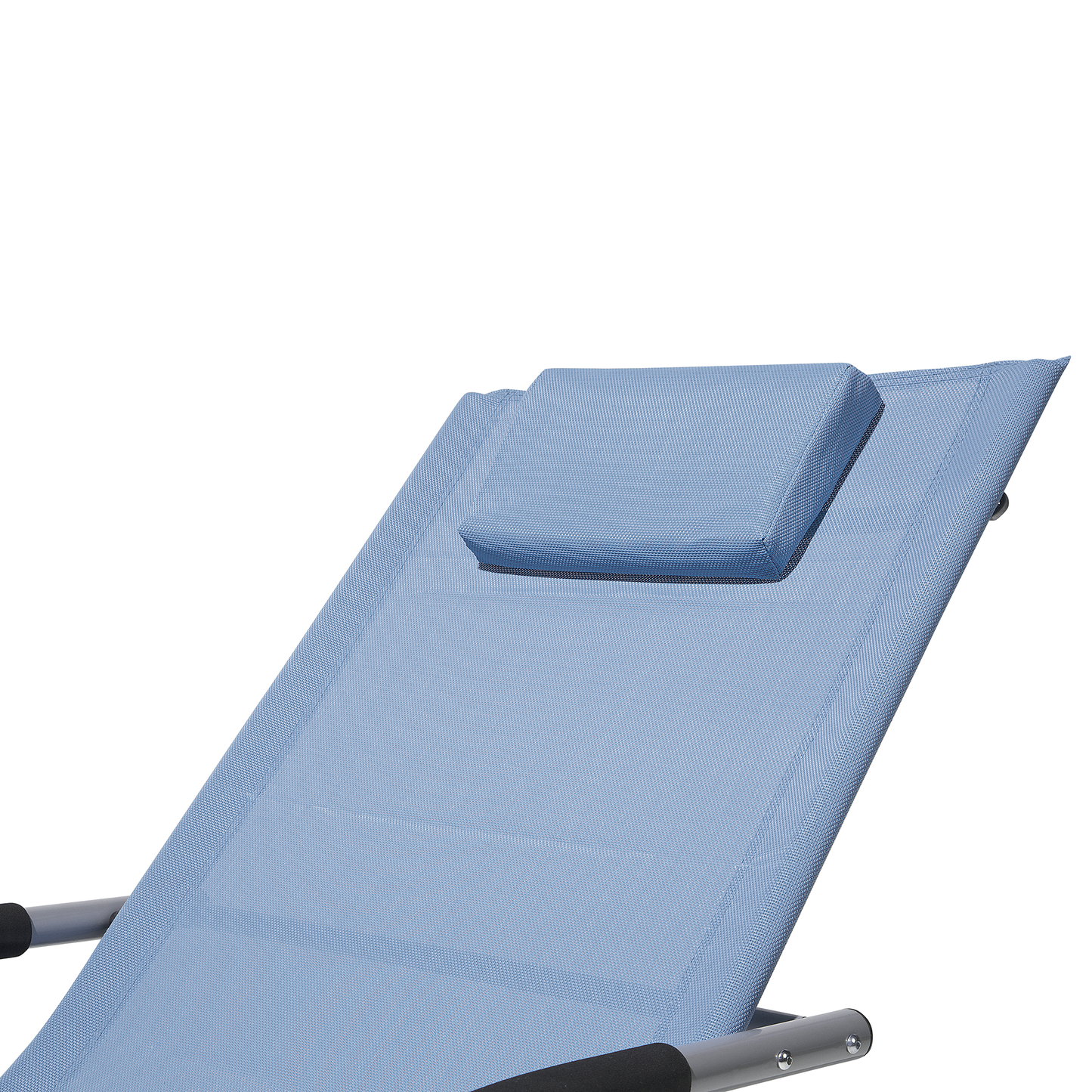 Gartenliege blau Textil Schaukelfunktion CARANO