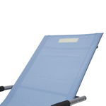 Gartenliege blau Textil Schaukelfunktion CARANO