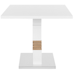 Esstisch weiss / heller Holzfarbton 160/200 x 90 cm ausziehbar SANTANA