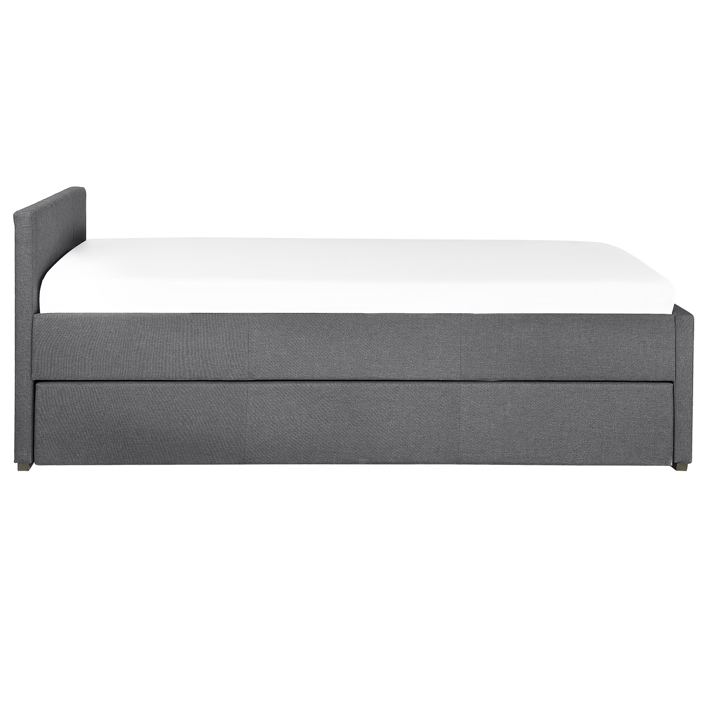 Ausziehbett Stoff MARMANDE 90 x 200 cm Dunkelgrau
