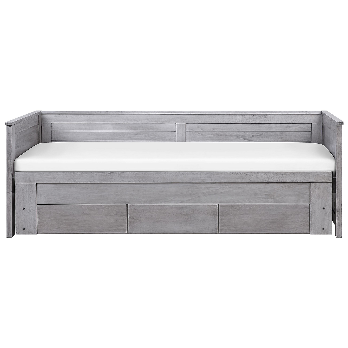 Bett mit Schubladen Holz CAHORS 90 x 200 cm Grau