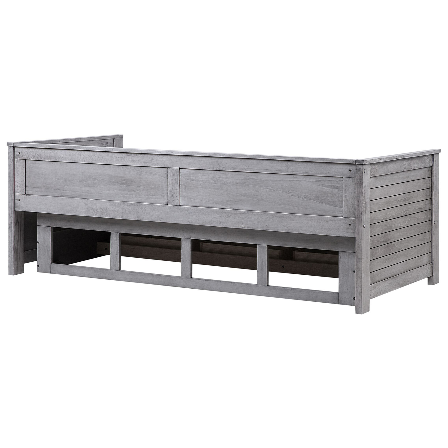 Bett mit Schubladen Holz CAHORS 90 x 200 cm Grau