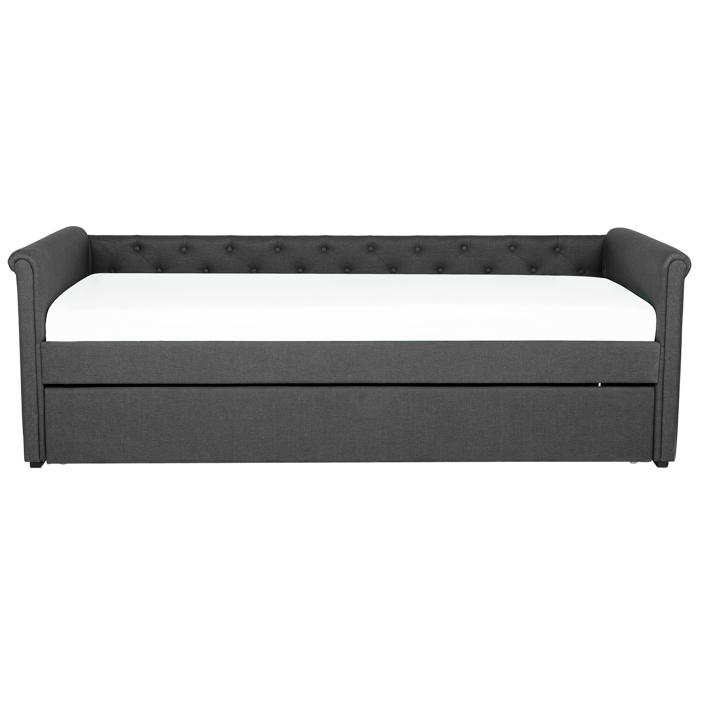 Ausziehbett Stoff LIBOURNE 90 x 200 cm Dunkelgrau