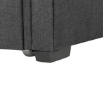 Ausziehbett Stoff LIBOURNE 90 x 200 cm Dunkelgrau
