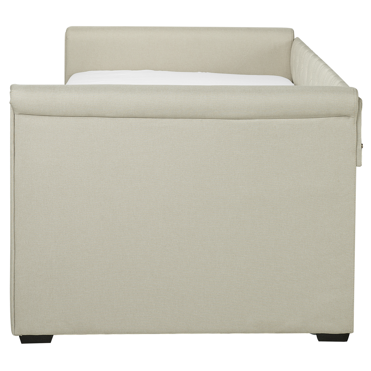 Ausziehbett Stoff LIBOURNE 90 x 200 cm Beige