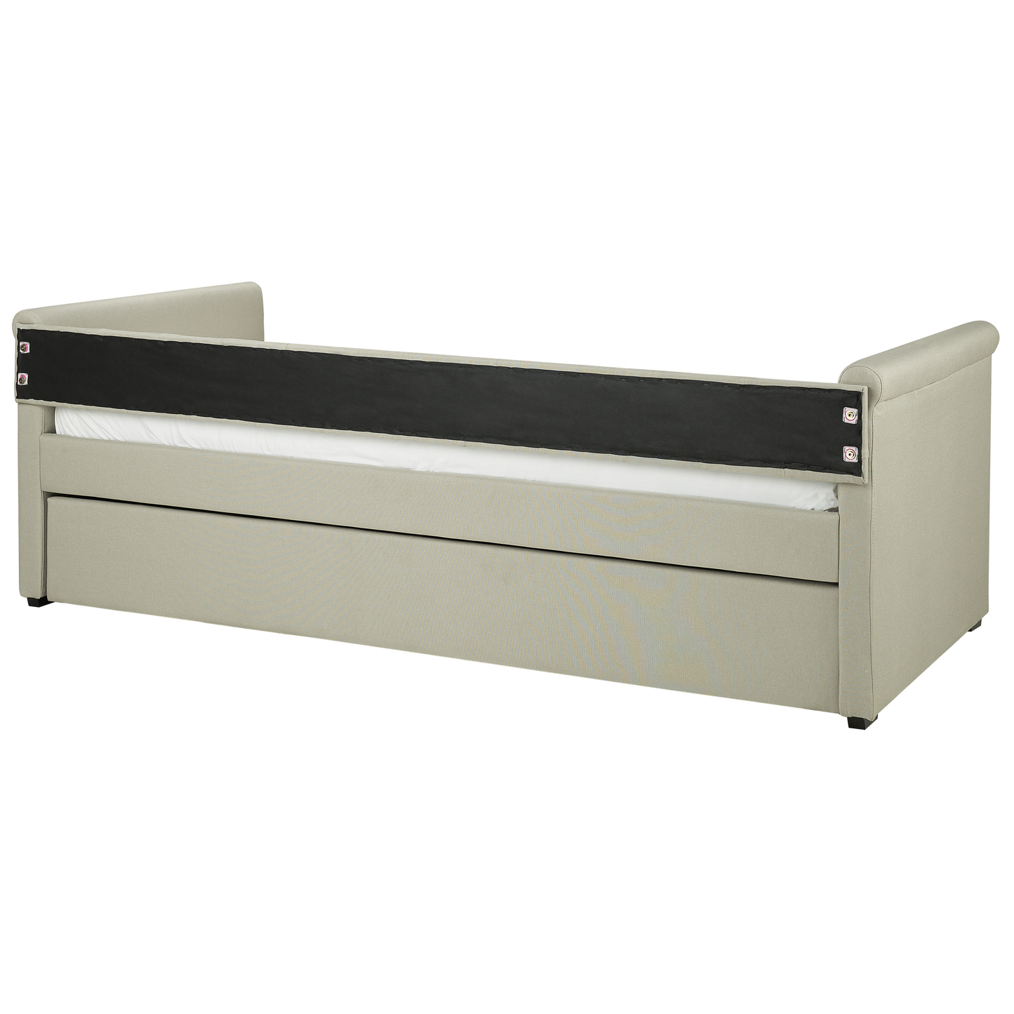 Ausziehbett Stoff LIBOURNE 90 x 200 cm Beige