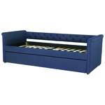 Ausziehbett Stoff LIBOURNE 90 x 200 cm Marineblau