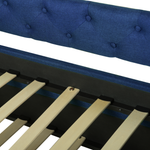 Ausziehbett Stoff LIBOURNE 90 x 200 cm Marineblau