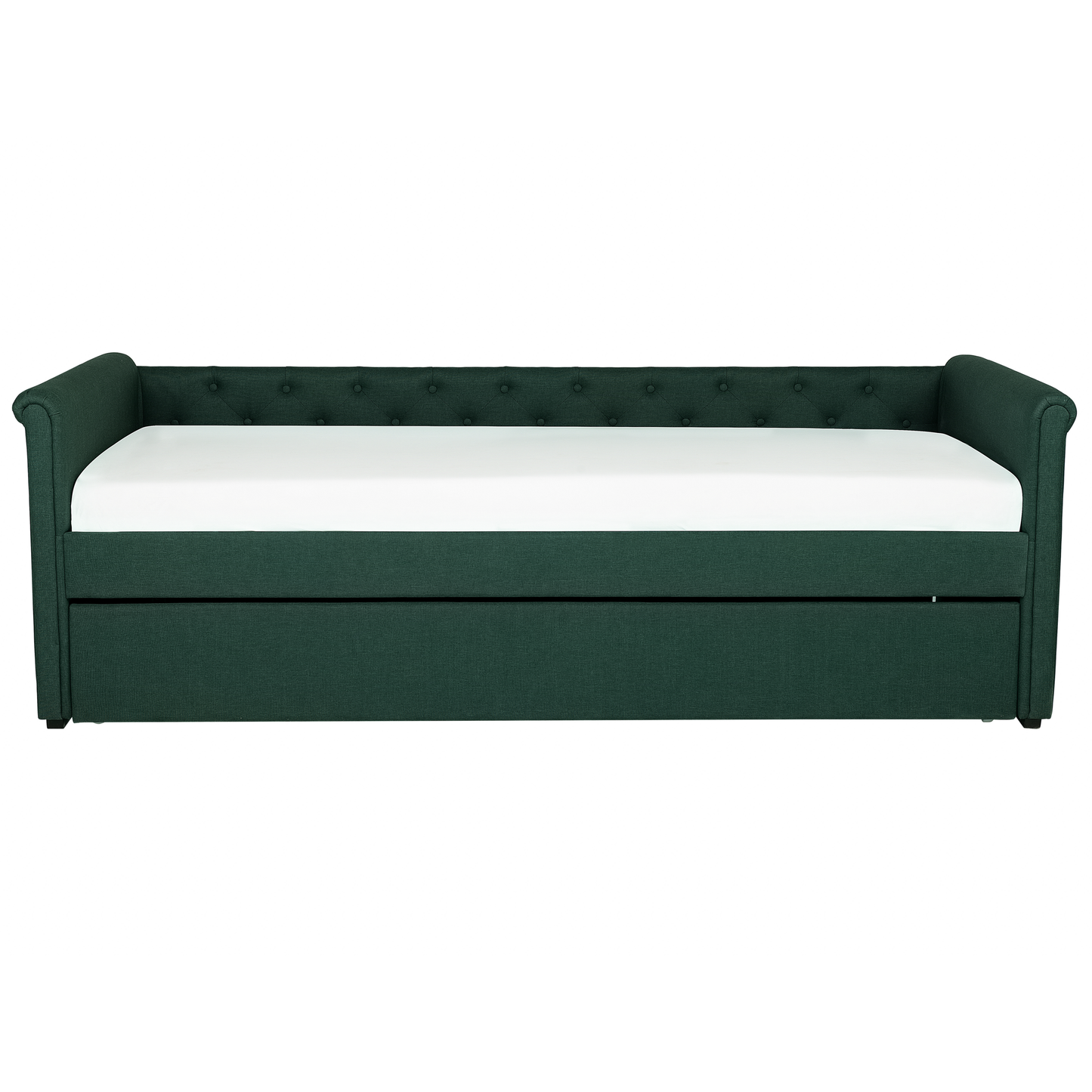 Ausziehbett Stoff LIBOURNE 90 x 200 cm Dunkelgrün