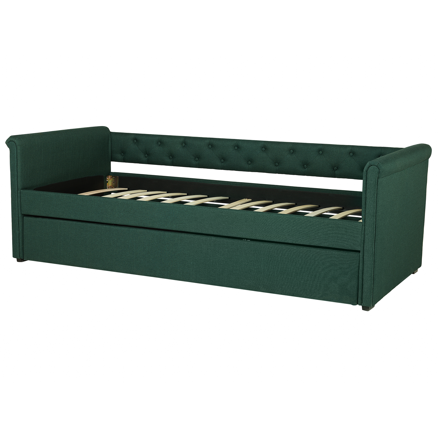 Ausziehbett Stoff LIBOURNE 90 x 200 cm Dunkelgrün