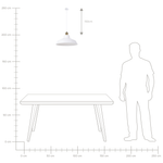 Hängelampe weiss rund PECHORA