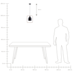 Hängelampe MAVONE Metall Schwarz