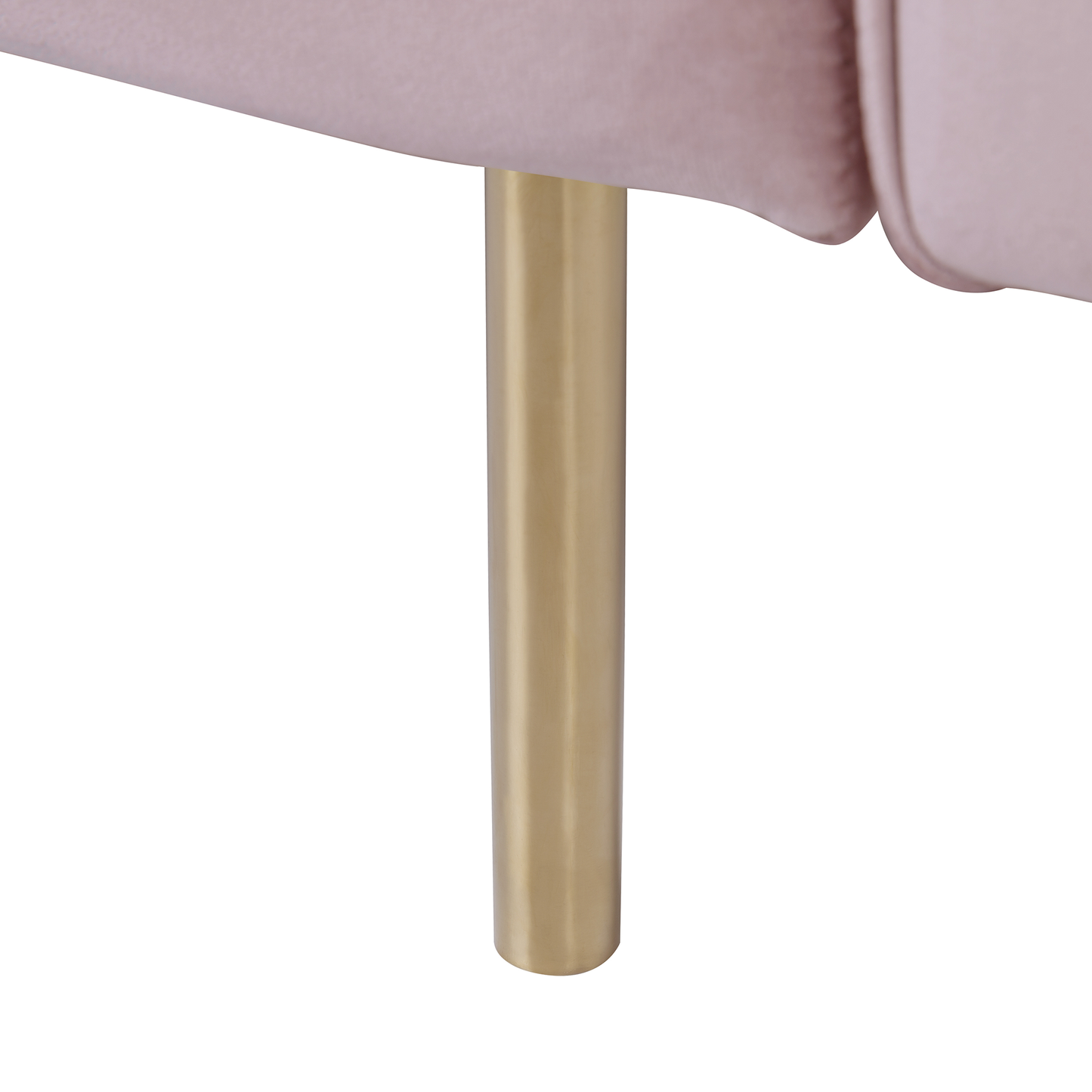 3-Sitzer Schlafsofa Samtstoff rosa VISNES