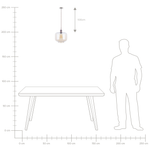Hängelampe LANATA Glas Transparent