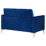 2-Sitzer Sofa Samtstoff marineblau FENES