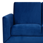2-Sitzer Sofa Samtstoff marineblau FENES
