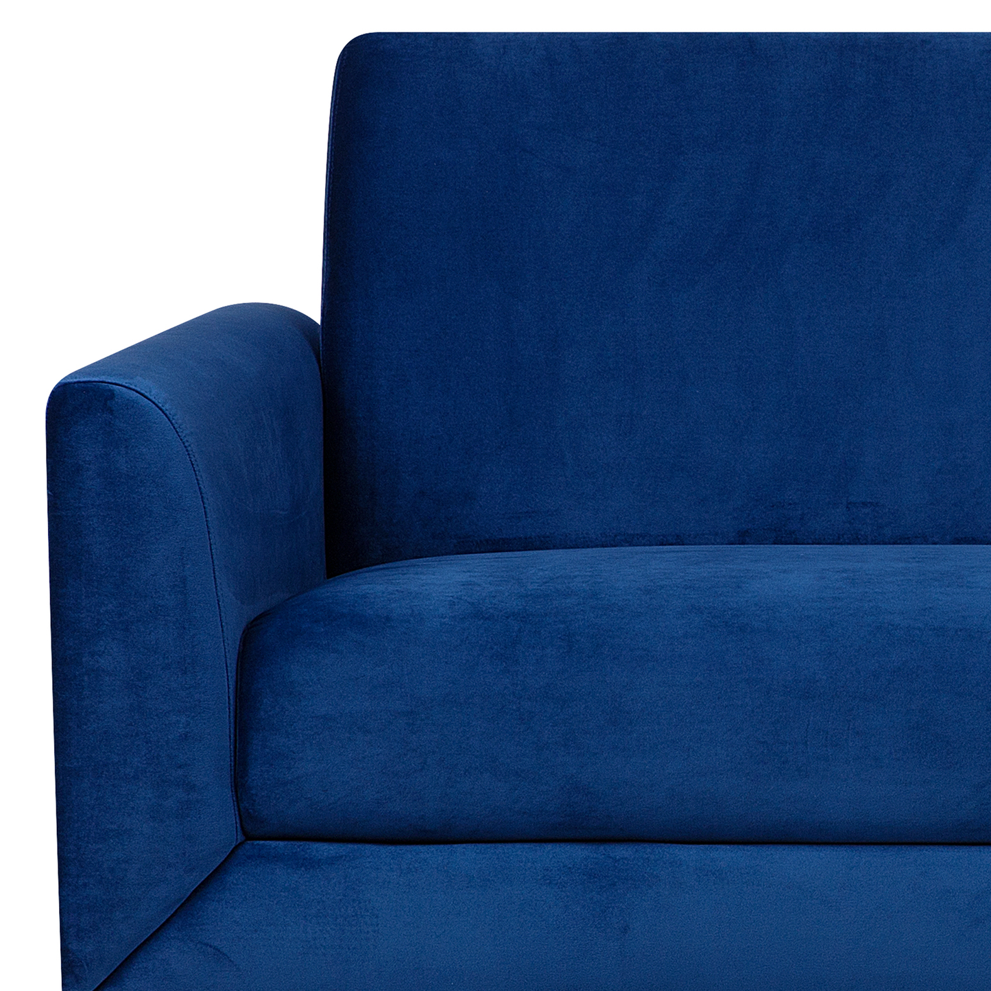 3-Sitzer Sofa Samtstoff marineblau FENES