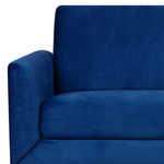 3-Sitzer Sofa Samtstoff marineblau FENES