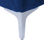 3-Sitzer Sofa Samtstoff marineblau FENES