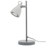 Schreibtischlampe Beton hellgrau 41 cm Glockenform MISTAGO