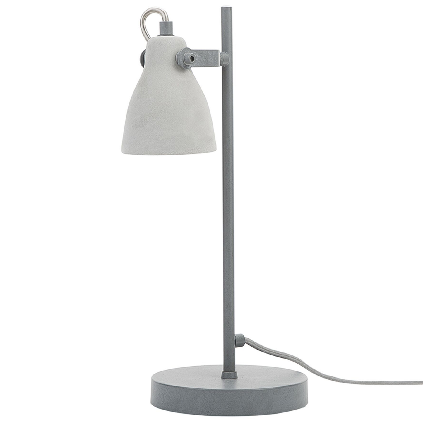Schreibtischlampe Beton hellgrau 41 cm Glockenform MISTAGO