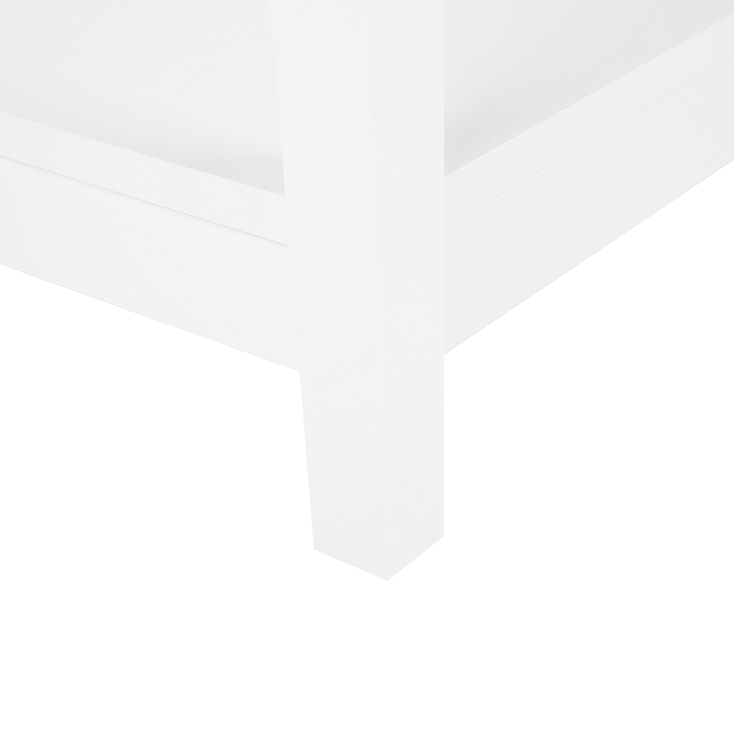 Beistelltisch Glas weiss rechteckig 40 x 57 cm ATTU