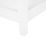 Beistelltisch Glas weiss rechteckig 40 x 57 cm ATTU