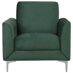 Sofa Set Samtstoff grün 6-Sitzer FENES