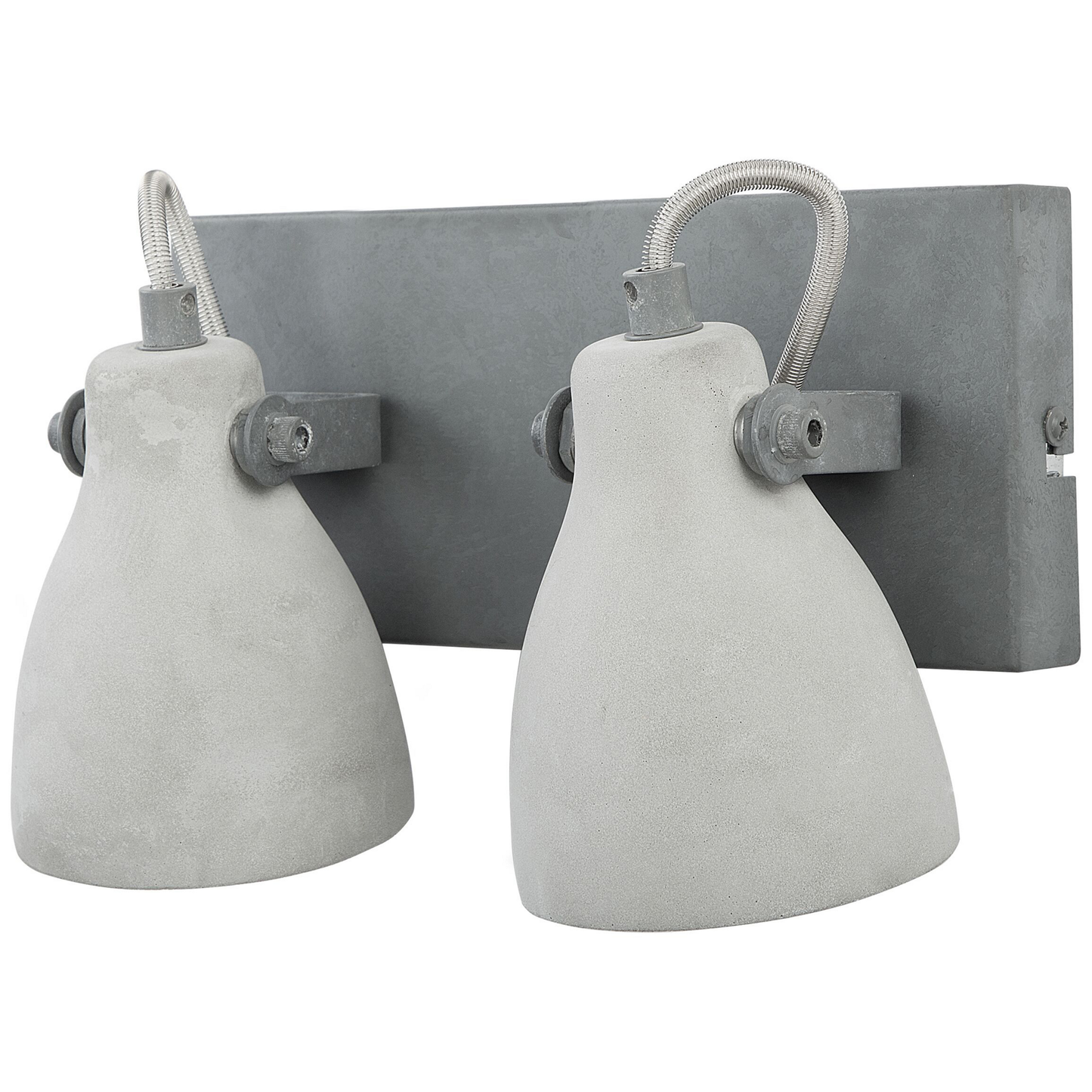 Wandleuchte Beton hellgrau 2-flammig Glockenform MISTAGO II
