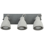 Strahler 3-flammig MISTAGO verstellbar Beton Grau