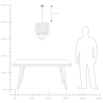 Kronleuchter EVANS Weiss