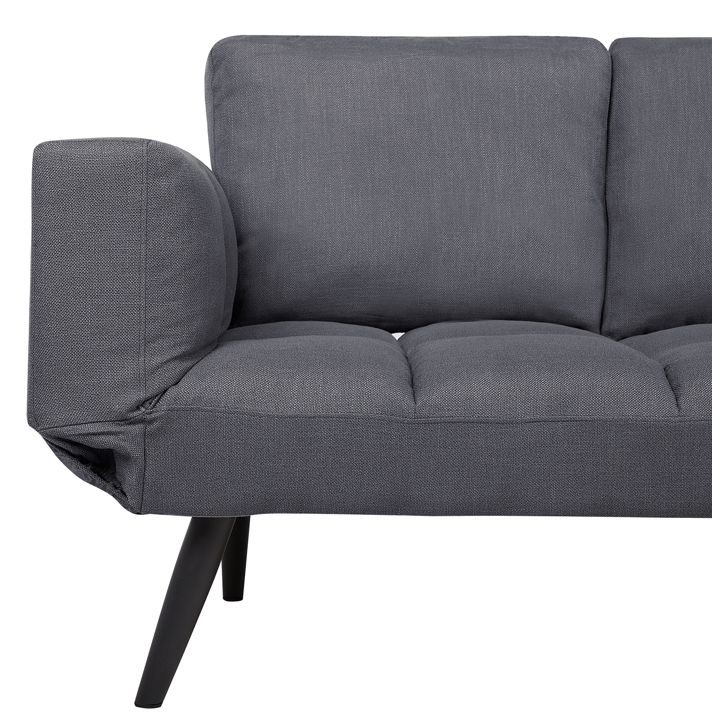 2-Sitzer Schlafsofa dunkelgrau BREKKE
