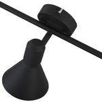 Wandleuchte schwarz / gold 3-flammig Kegelform MERSEY III