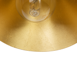 Wandleuchte schwarz / gold 3-flammig Kegelform MERSEY III
