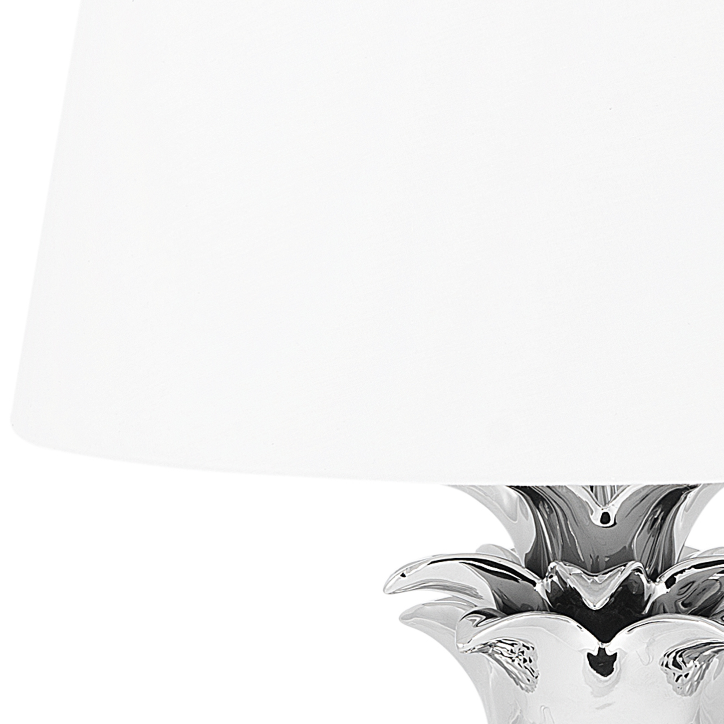 Tischleuchte PINEAPPLE Keramik Silber