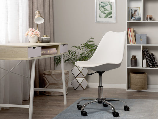 Bürostuhl drehbar DAKOTA Kunstleder Weiss