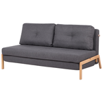 2-Sitzer Schlafsofa dunkelgrau EDLAND