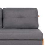2-Sitzer Schlafsofa dunkelgrau EDLAND