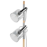 Stehlampe Rauchglas grau 150 cm Trommelform OWENS