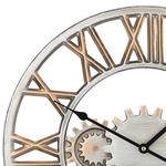 Wanduhr SEON 46 cm Metall Silber