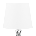 Tischlampe silber / schwarz 52 cm rund VARDJA