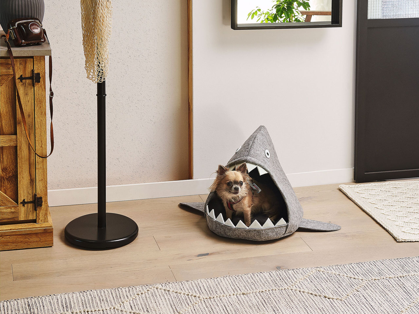 Tierbett PIRANHA Filz Hellgrau