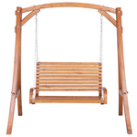 Hollywoodschaukel NOVARA Holz Braun