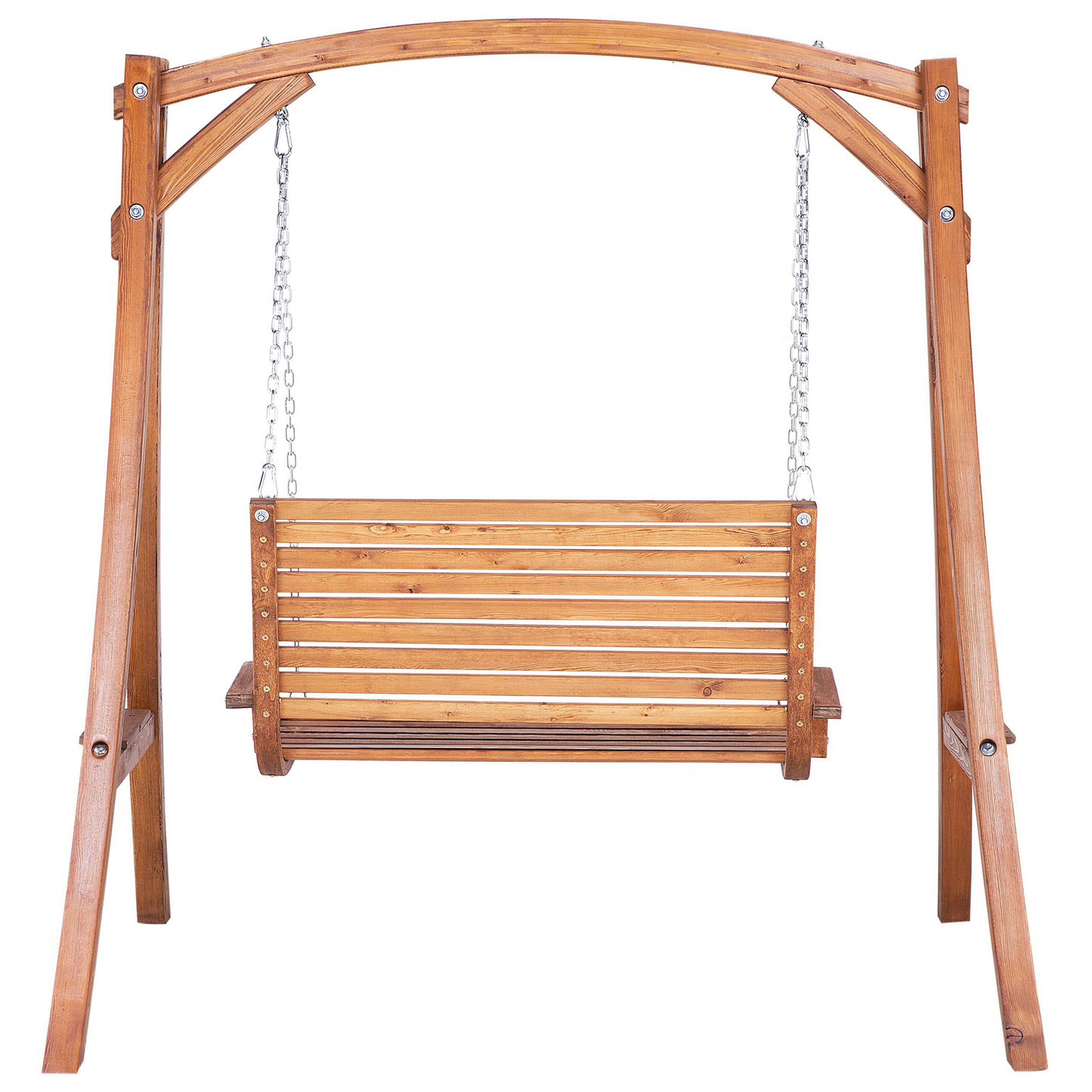 Hollywoodschaukel NOVARA Holz Braun