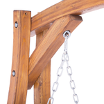 Hollywoodschaukel NOVARA Holz Braun